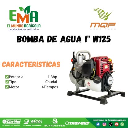 Bomba de agua MQP W125 1"