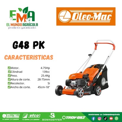 Cortacésped Oleo-Mac G 48 PK