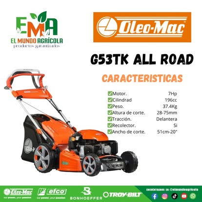 Cortacésped Oleo-Mac G 53 Tk All Road