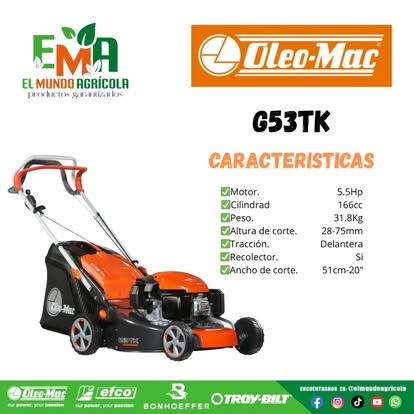 Cortacésped Oleo-Mac G 53 TK