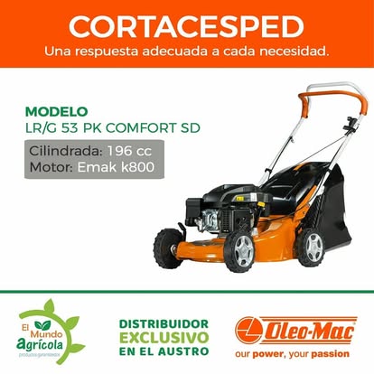 Cortacésped Oleo-Mac LR/G 53 PK Comfort SD