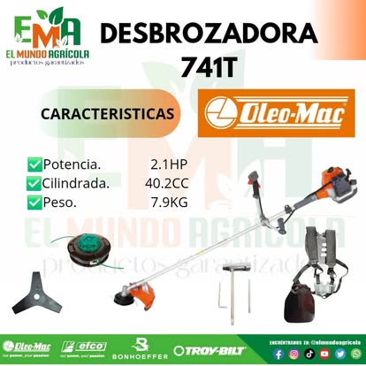 Desbrozadora Oleo-Mac 741 T