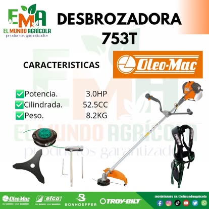 Desbrozadora Oleo-Mac 753 T