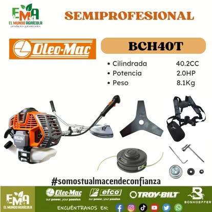 Desbrozadora Oleo-Mac BCH 40 T