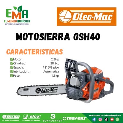 Motosierra Oleo-Mac GSH 40