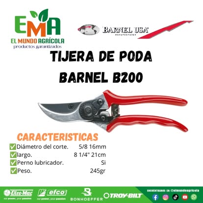 Tijera de poda Barnel B200